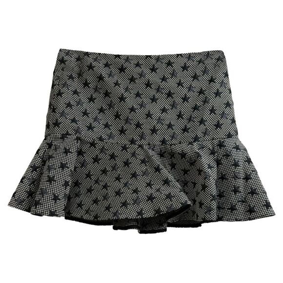 VALENTINO Dresses & Skirts - RED Valentino Stars Accent Mini Skirt in Grey Polyester